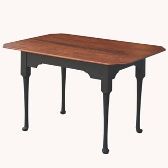 Spoon Foot Tiger Maple Top Dining Table