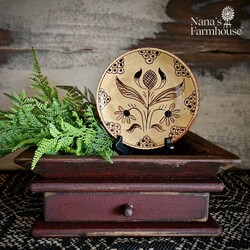Square Wooden Candle Tray with Drawer