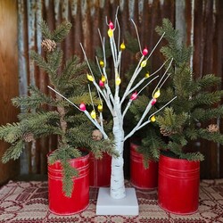 Prim Christmas Birch Tree Lighted - 20 count