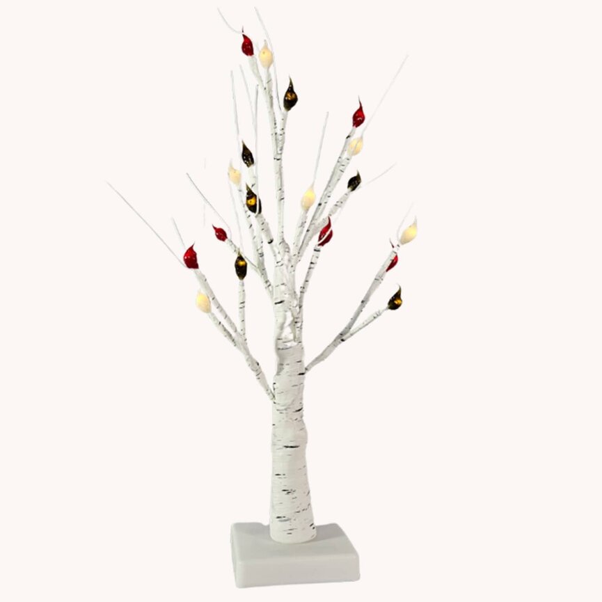 Prim Christmas Birch Tree Lighted - 20 count