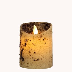 Cream Real Look Timer Pillar -  4" x 3"