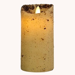 Cream Real Look Timer Pillar - 6" x 3"