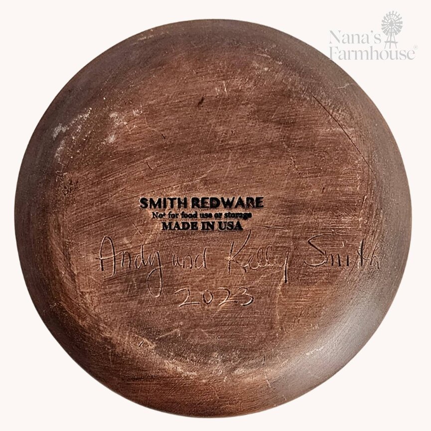 Smith Redware Silent Night Plate - 8"