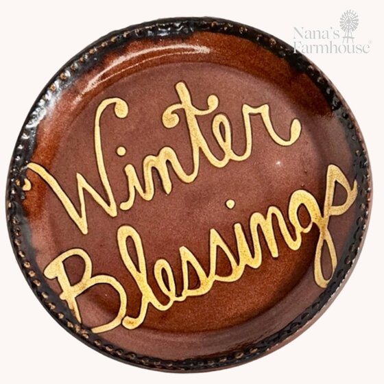 Winter Blessings Plate - 10"