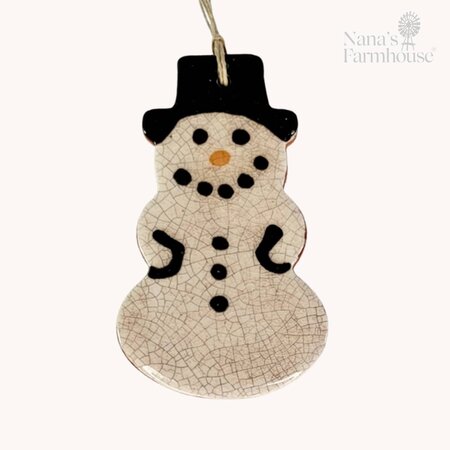 Snowman In Top Hat Ornament