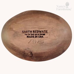 Smith Redware Plate - Welcome with Tree & Sheep Oval - 7"