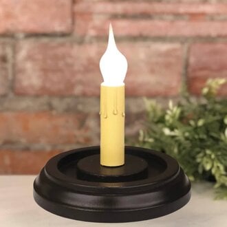 Black Round Candle Sleeve Base