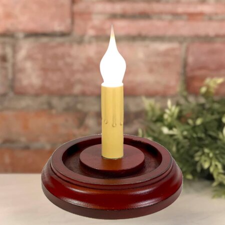 Classic Red Round Candle Sleeve Base