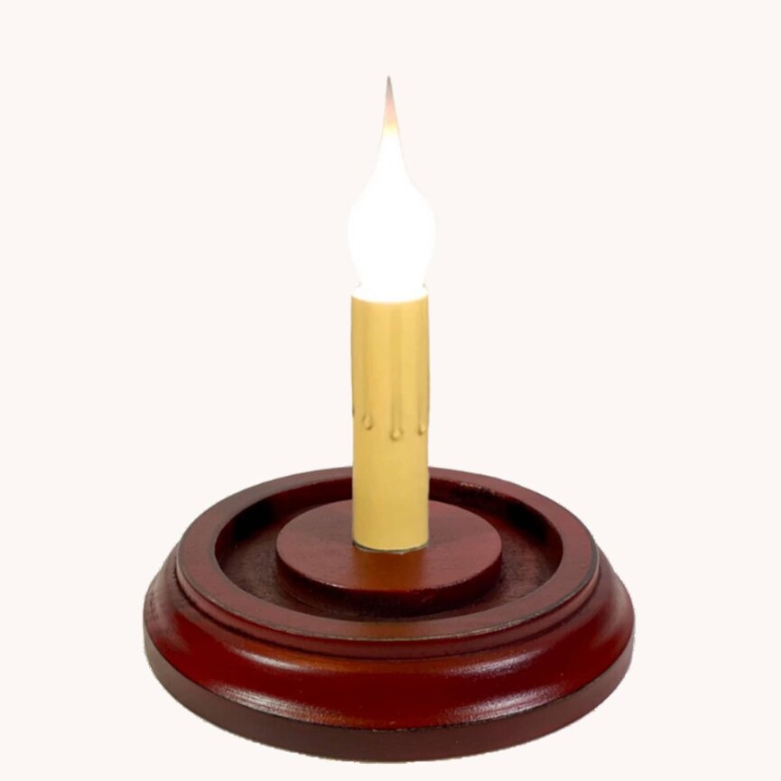 Classic Red Round Candle Sleeve Base