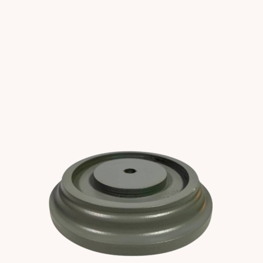 Round Candle Sleeve Base Classic Grey Non-Electric