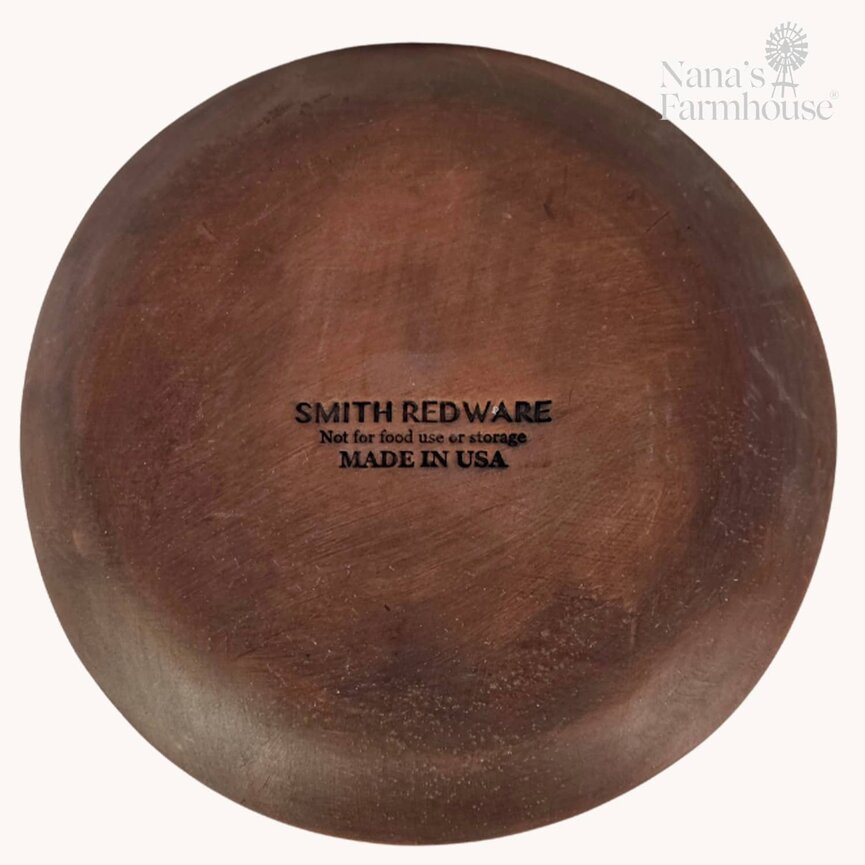 Smith Redware Welcome Spring Round Plate - 8"