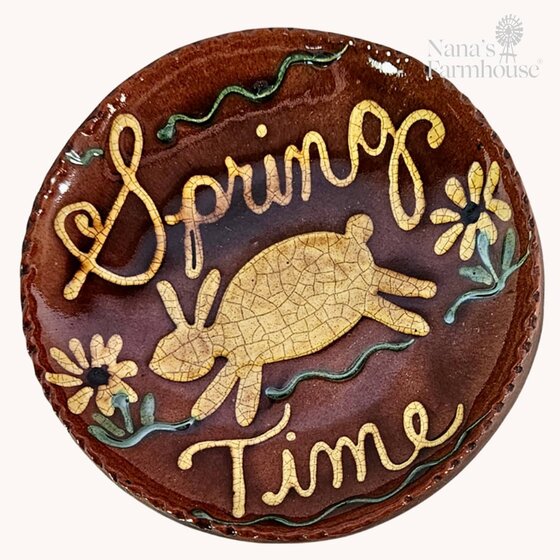 Spring Time Bunny Plate - 6.5"