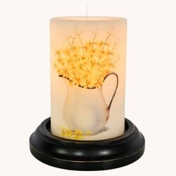 Rusty Pitcher Forsythia Candle Sleeve Vanilla