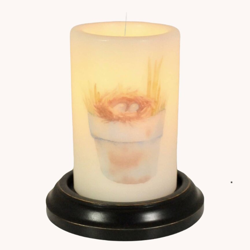 Nest In Pot Candle Sleeve