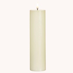 Ivory Pillar Candle Battery Operated with Timer - 3x9