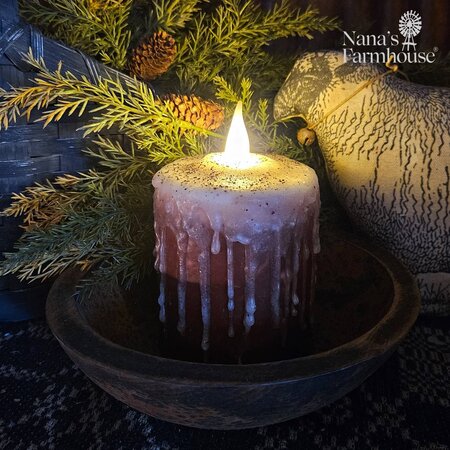 Luminara Pinecone Candle Small  Nana's Farmhouse - Nana's Farmhouse