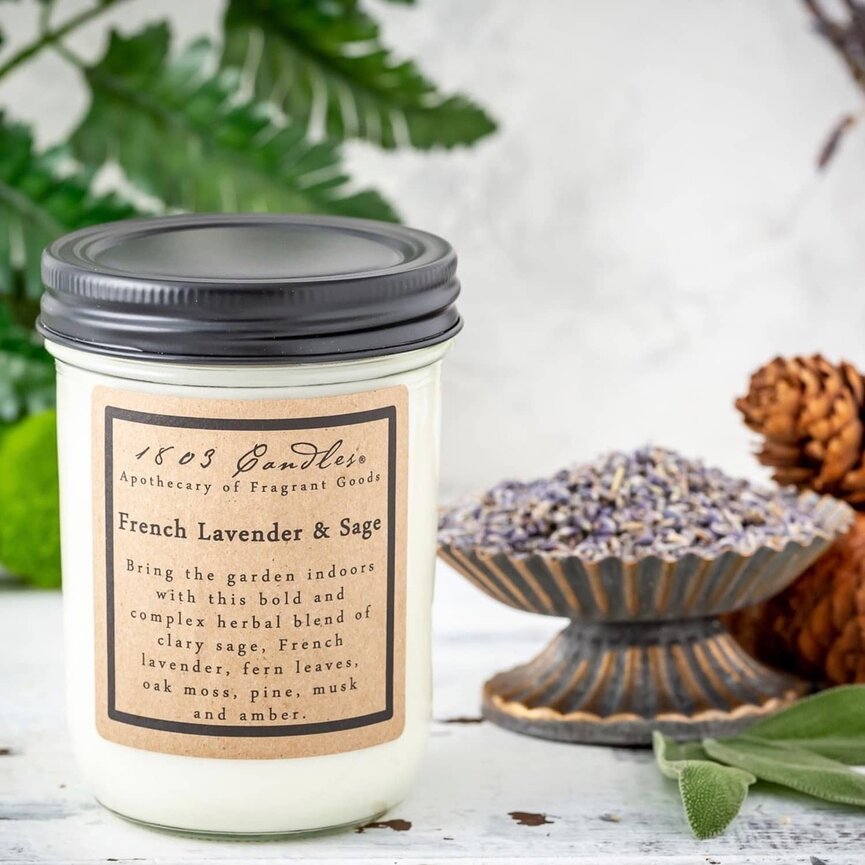 1803 French Lavender & Sage Candle - 14oz
