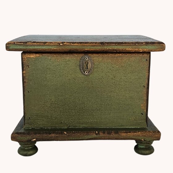Sugar Box - Wooden Green - Small