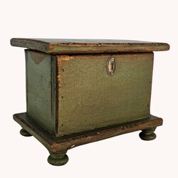 Sugar Box - Wooden Green - 11" W x 8" D x 8" T