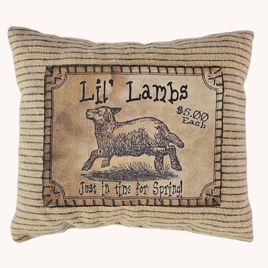 Lil Lambs Homespun Bowl Filler - 6.5 W x 6 L