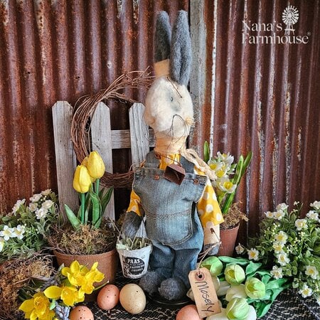 Russ Berrie The Country Folks Bonnie Bunny Rabbit Mother Earth Easter  Decoration