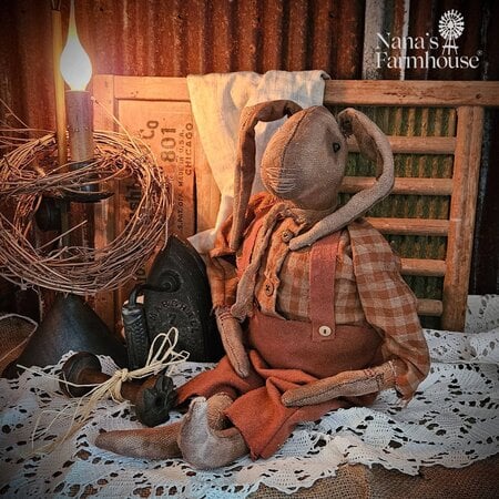 Shelf Sitter Boy Rabbit Doll - 21"