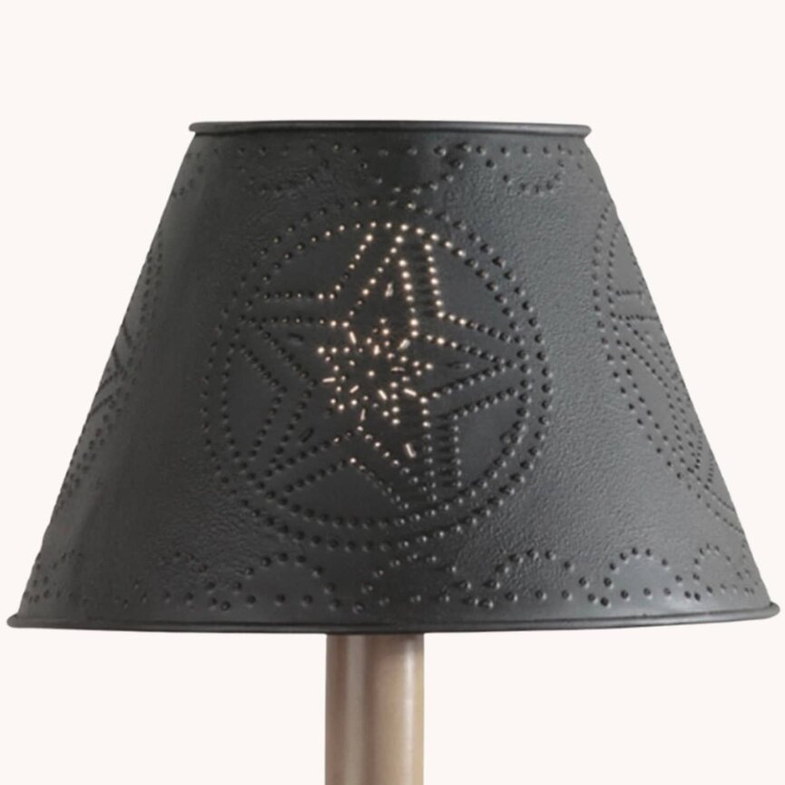 Black Metal Star Shade - 6"