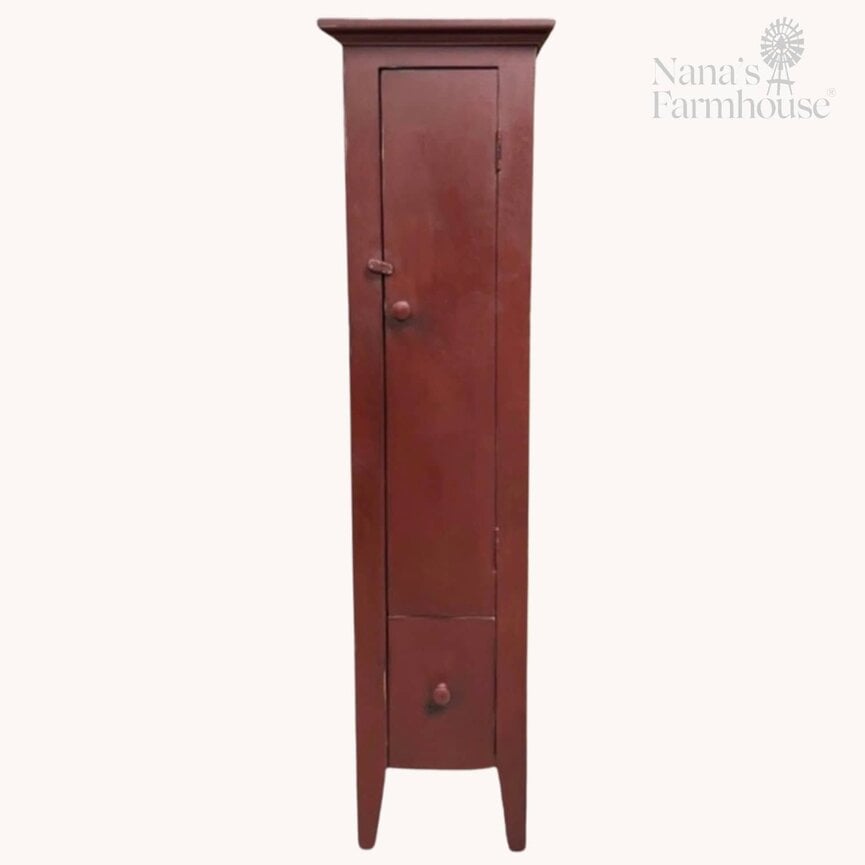 Chimney Cabinet Red over Black - 60" x 15" x 13"