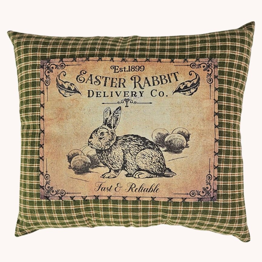 Easter Rabbit Delivery Co. Bowl Filler Pillow - 9" x 8"