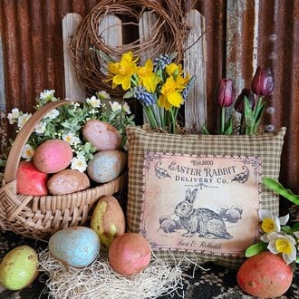 Easter Rabbit Delivery Co. Bowl Filler Pillow