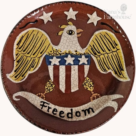 Eagle Flag Freedom Plate - 9"