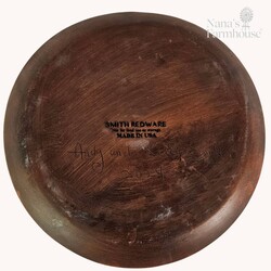 Smith Redware - Brown Hare Tavern Plate 10.5 D