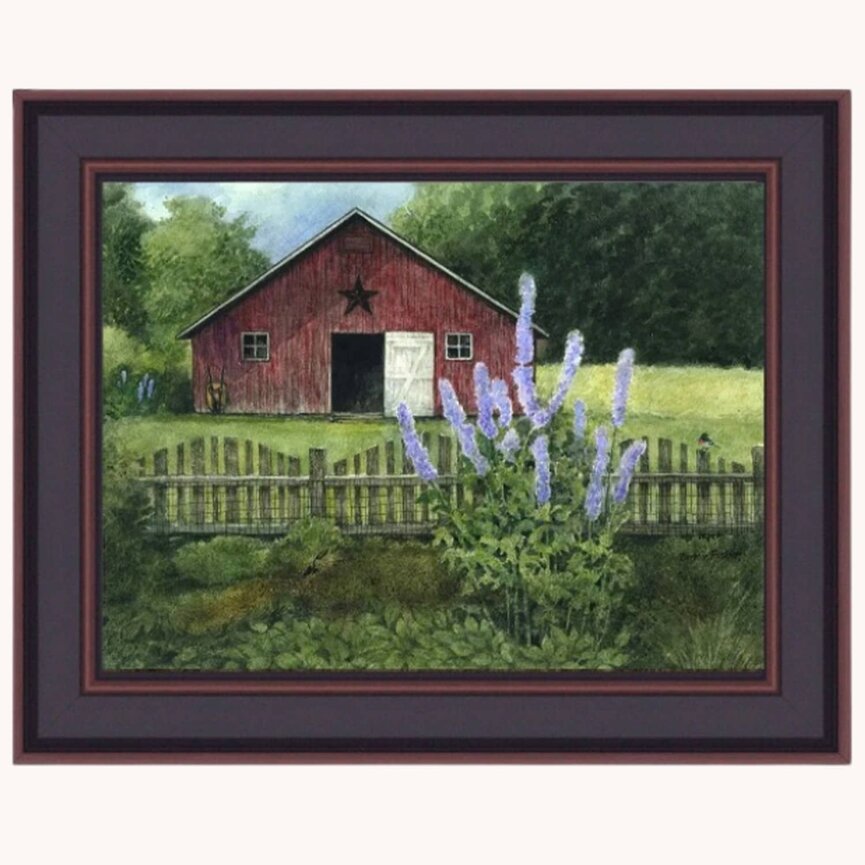Delphiniums Canvas Print by Bonnie Fisher