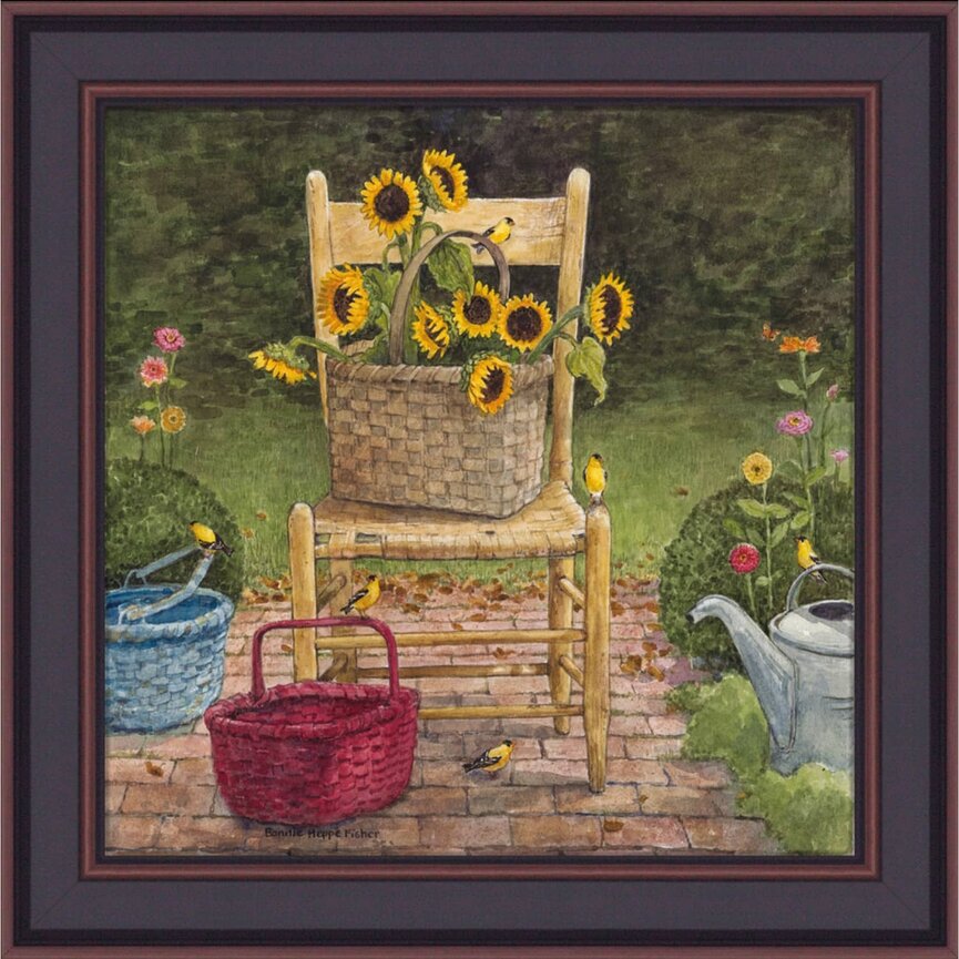 Yellow Chair by Bonnie Fisher - 16" x 16"