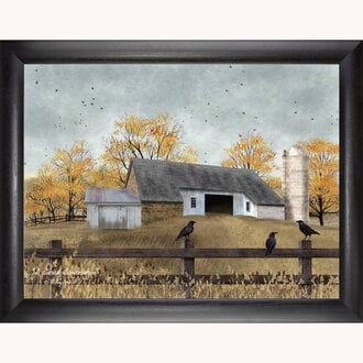 A Casual Conversation Framed Print by Billy Jacobs - 18" x 24"