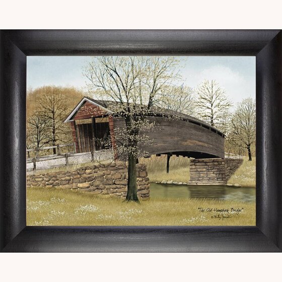 The Old Humpback Bridge by Billy Jacobs Framed Print - 18" x 24"