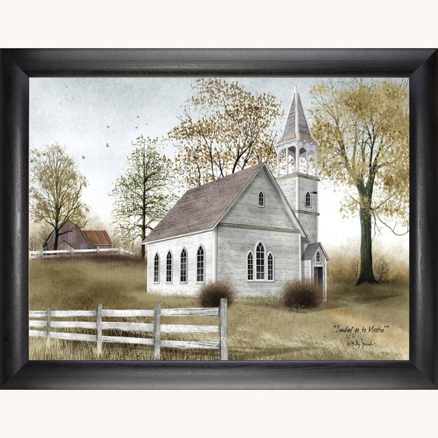 Sunday Go To Meetin' by Billy Jacobs Framed Print - 18" x 24"