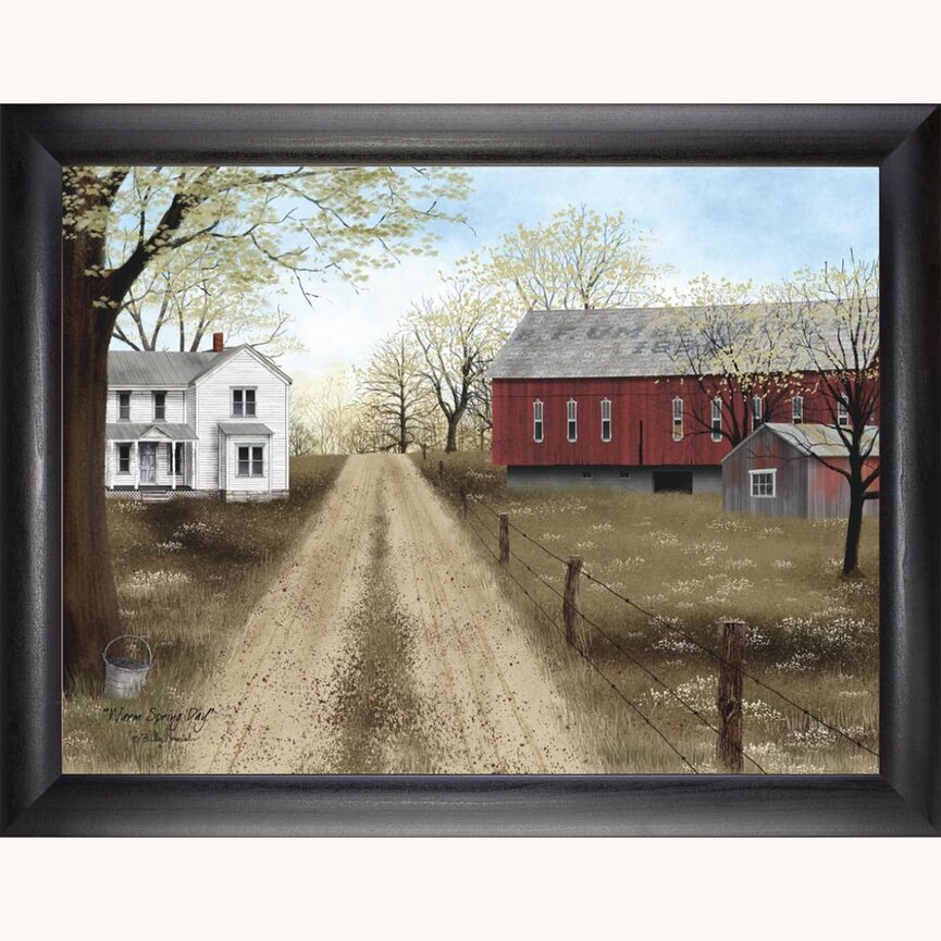 Warm Spring Day by Billy Jacobs Framed Print - Simple Black 18" x 24"