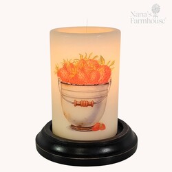 Rusty Bucket Strawberry Picking Candle Sleeve - Vanilla