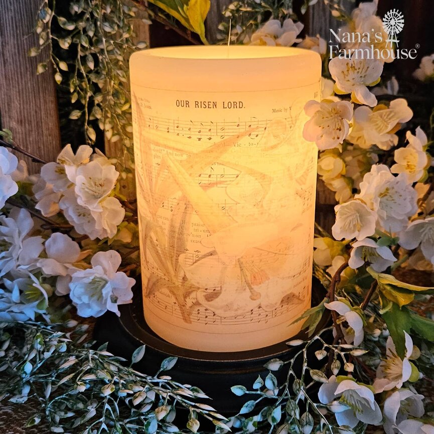 Vintage Lily & Song Candle Sleeve - Vanilla
