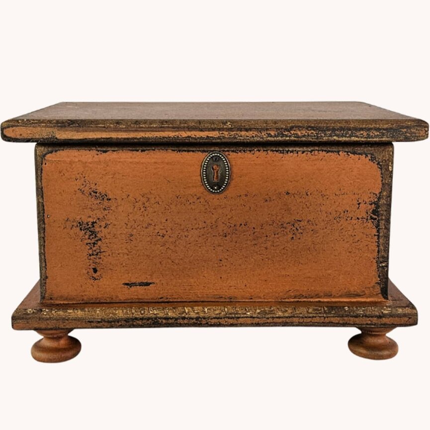 Sugar Box Wooden Pumpkin - 14" x 9" x 9"