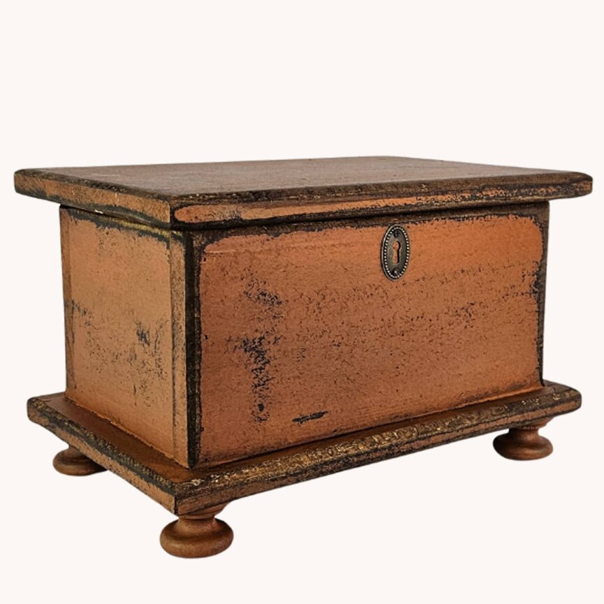 Sugar Box Wooden Pumpkin - 14" x 9" x 9"