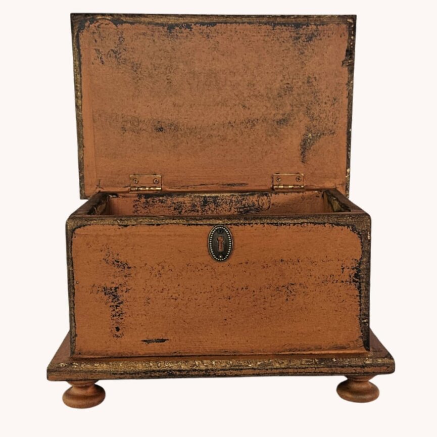 Sugar Box Wooden Pumpkin - 14" x 9" x 9"