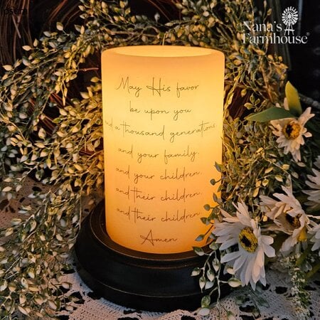 The Blessing Quote Candle Sleeve - Antique Vanilla