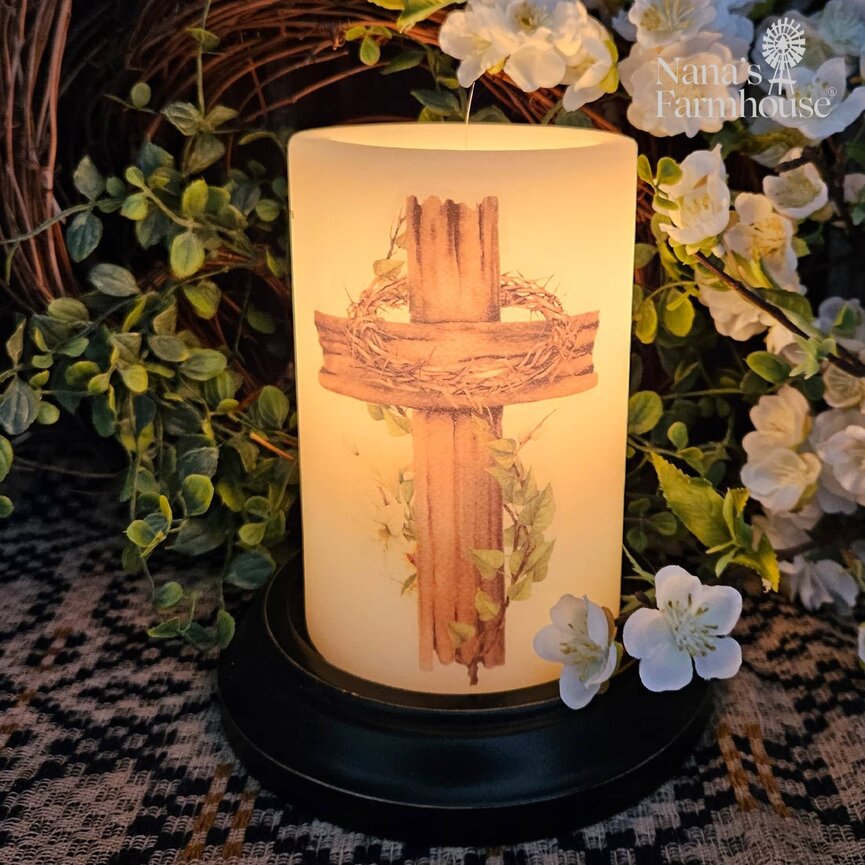 Rugged Cross Candle Sleeve Vanilla