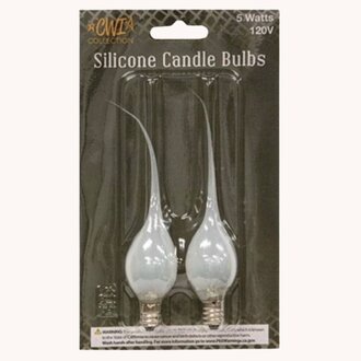 Clear Silicone Bulbs Pack of 2 - 5W