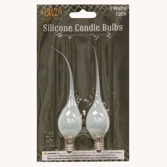 Clear Silicone Bulbs Pack of 2 - 5W