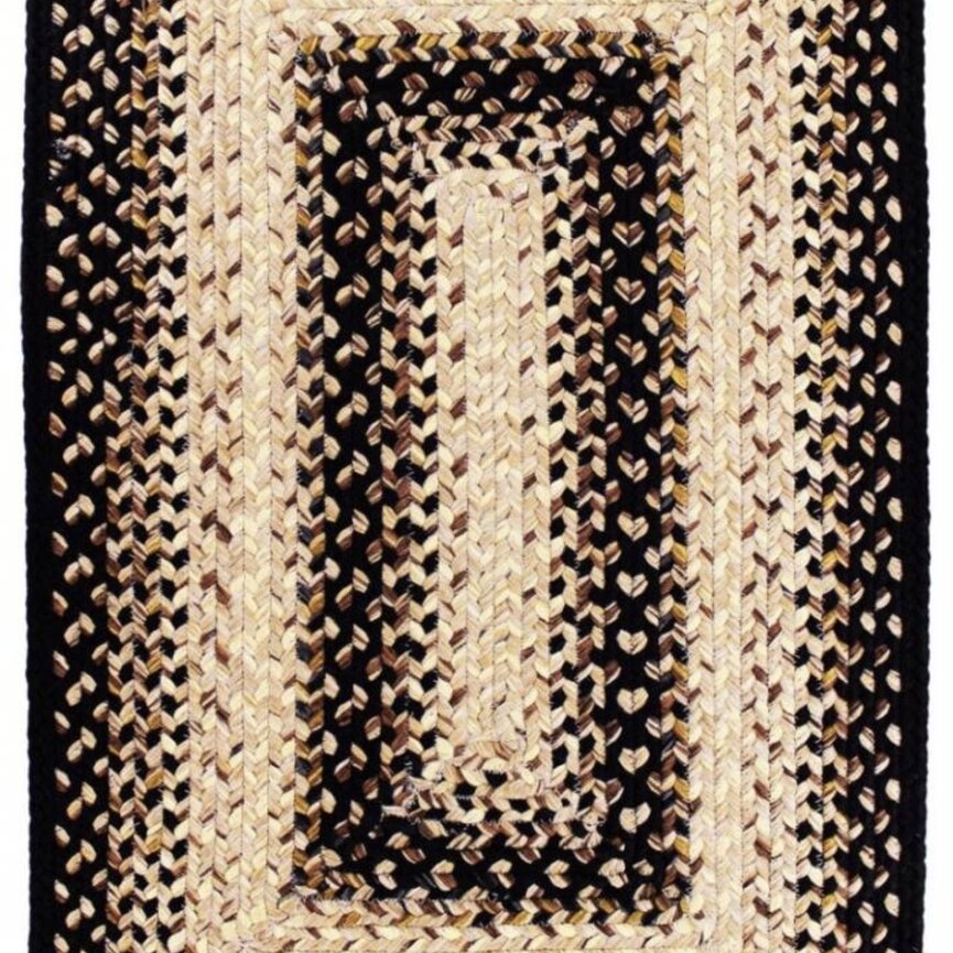 Black Mist Ultra Durable Braided Rugs
