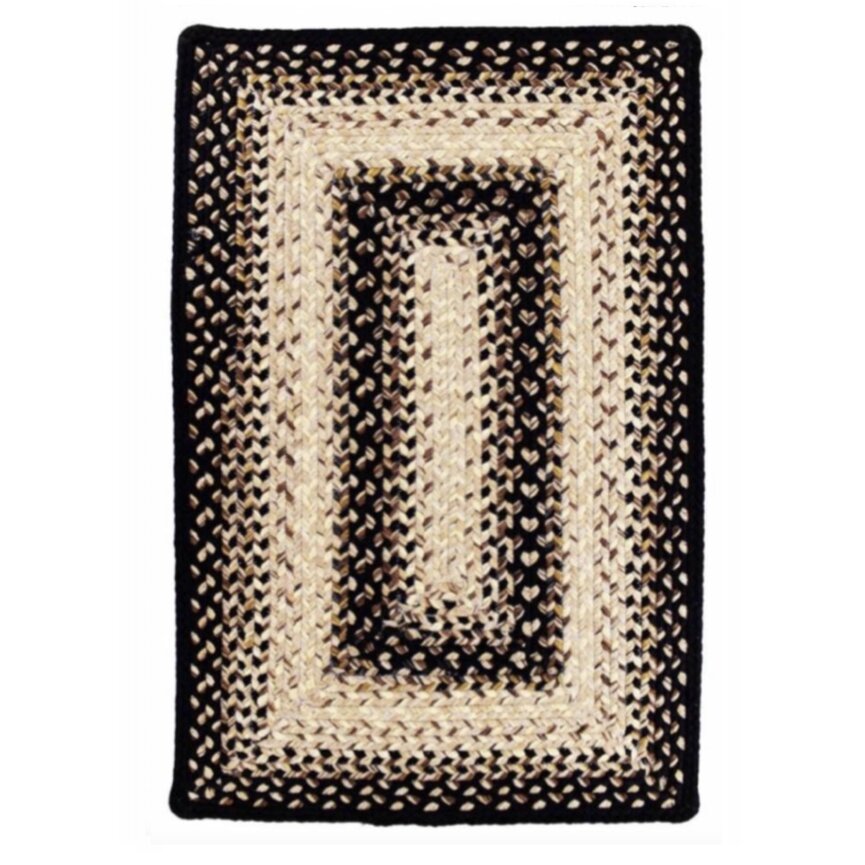 Black Mist Ultra Durable Braided Rugs