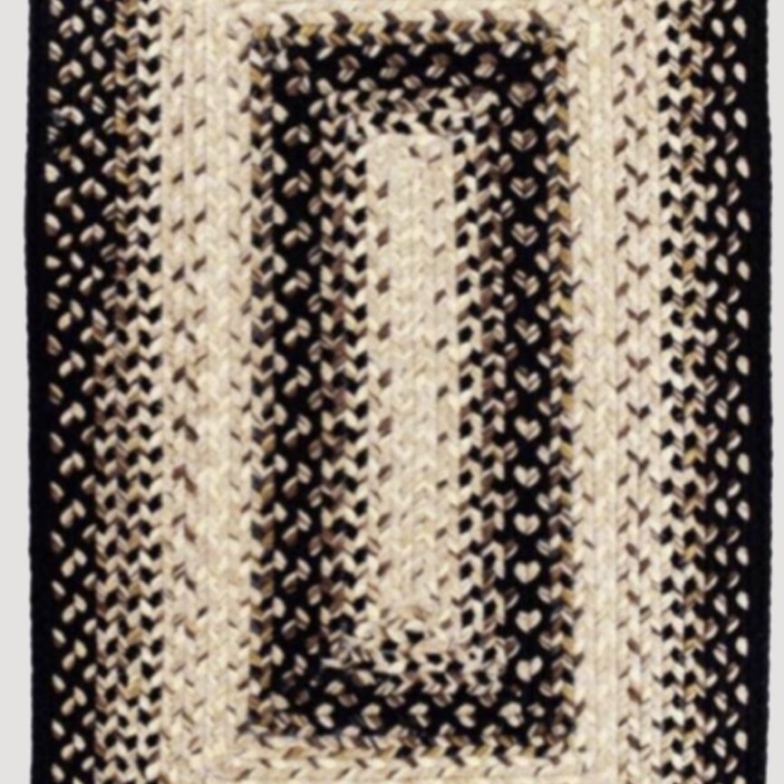 Black Mist Ultra Durable Braided Rugs